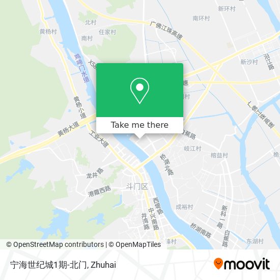 宁海世纪城1期-北门 map