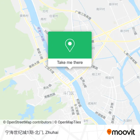 宁海世纪城1期-北门 map
