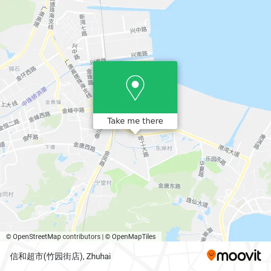 信和超市(竹园街店) map