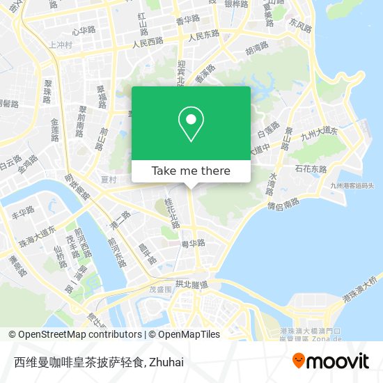 西维曼咖啡皇茶披萨轻食 map