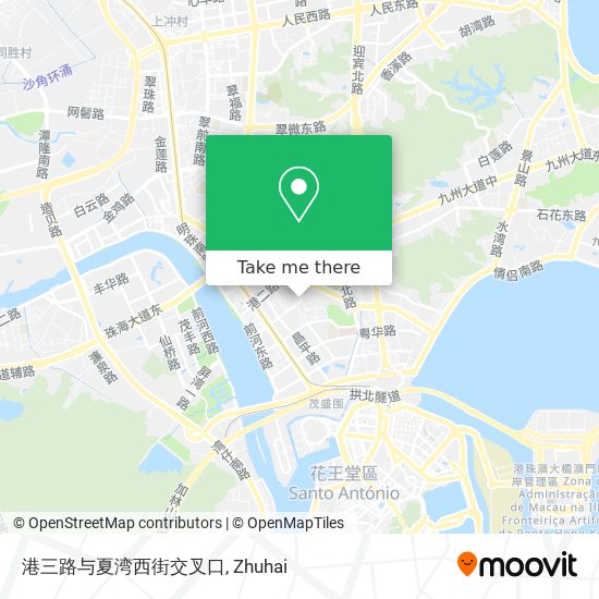 港三路与夏湾西街交叉口 map