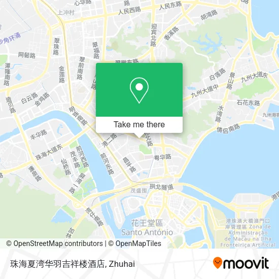 珠海夏湾华羽吉祥楼酒店 map