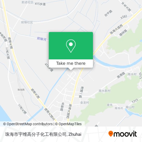 珠海市宇维高分子化工有限公司 map