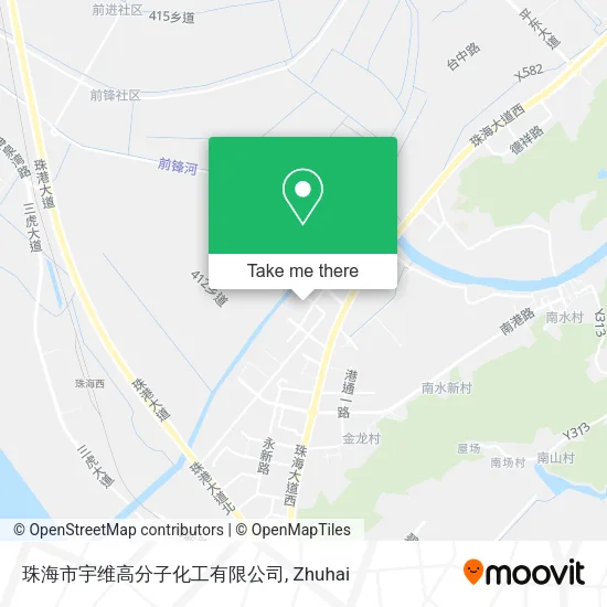 珠海市宇维高分子化工有限公司 map