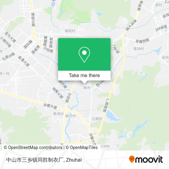 中山市三乡镇同胜制衣厂 map