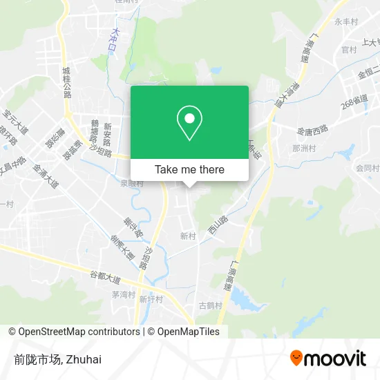 前陇市场 map
