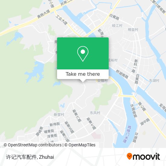 许记汽车配件 map