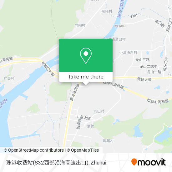 珠港收费站(S32西部沿海高速出口) map