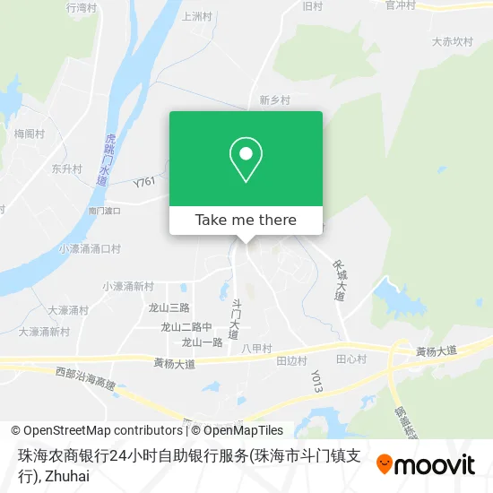 珠海农商银行24小时自助银行服务(珠海市斗门镇支行) map