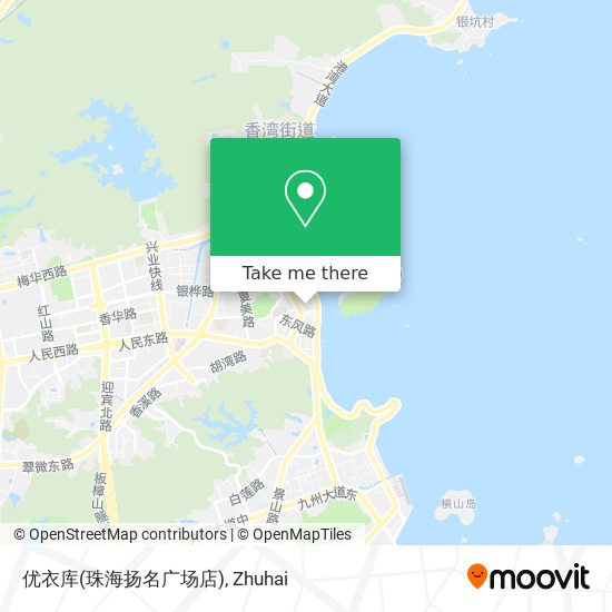 优衣库(珠海扬名广场店) map