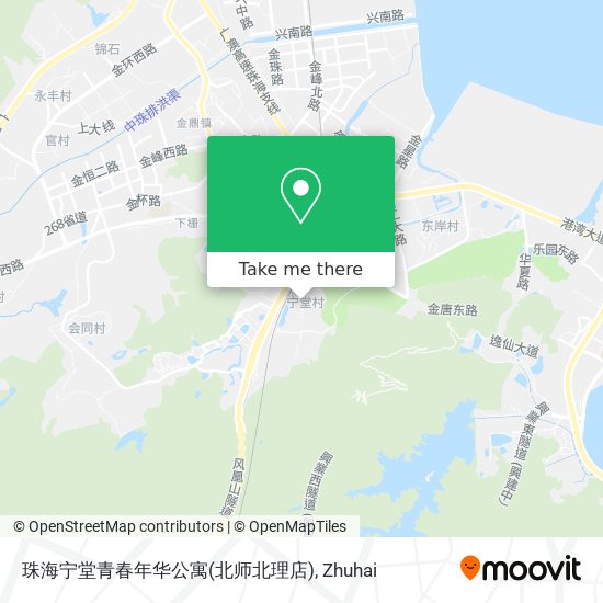 珠海宁堂青春年华公寓(北师北理店) map