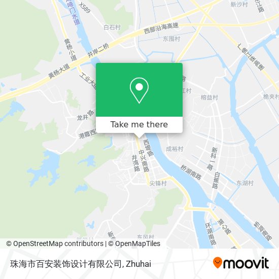 珠海市百安装饰设计有限公司 map