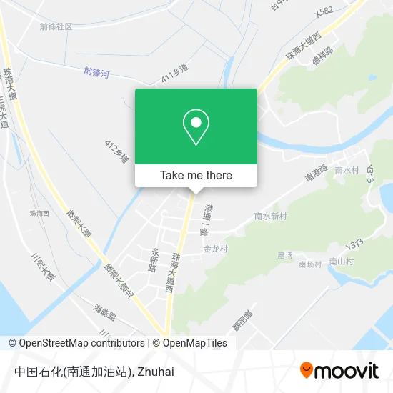 中国石化(南通加油站) map