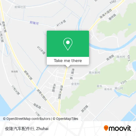 俊隆汽车配件行 map