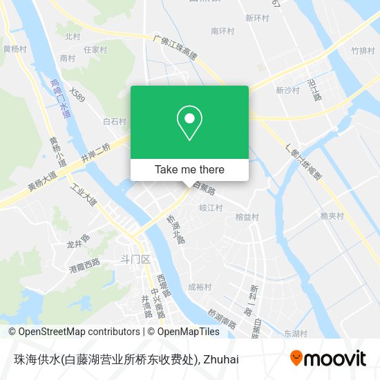 珠海供水(白藤湖营业所桥东收费处) map