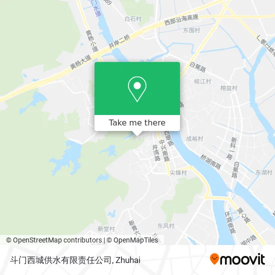 斗门西城供水有限责任公司 map