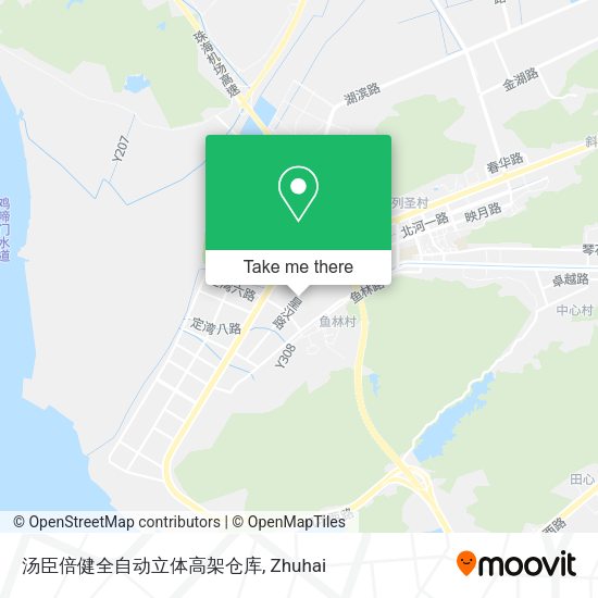 汤臣倍健全自动立体高架仓库 map