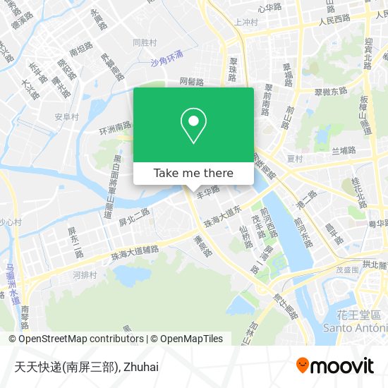 天天快递(南屏三部) map