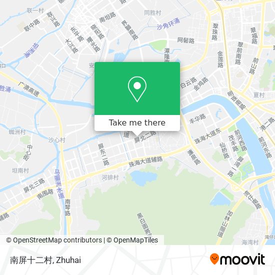 南屏十二村 map