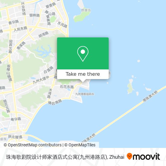 珠海歌剧院设计师家酒店式公寓(九州港路店) map