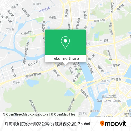 珠海歌剧院设计师家公寓(秀毓路西分店) map
