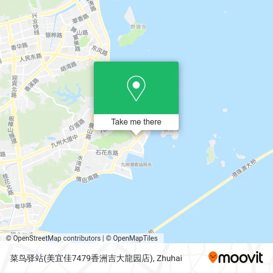 菜鸟驿站(美宜佳7479香洲吉大龍园店) map