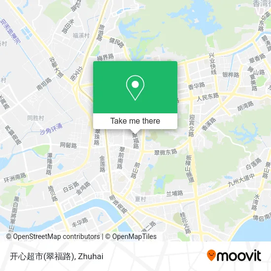 开心超市(翠福路) map