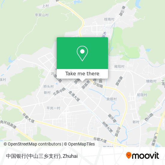 中国银行(中山三乡支行) map