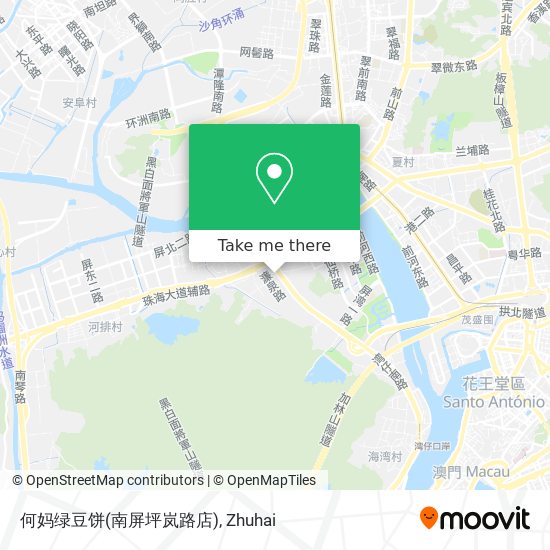何妈绿豆饼(南屏坪岚路店) map