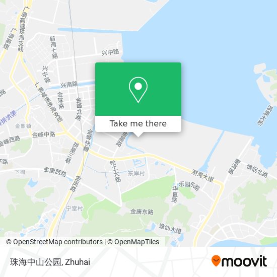 珠海中山公园 map