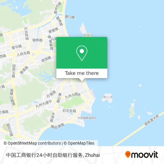 中国工商银行24小时自助银行服务 map