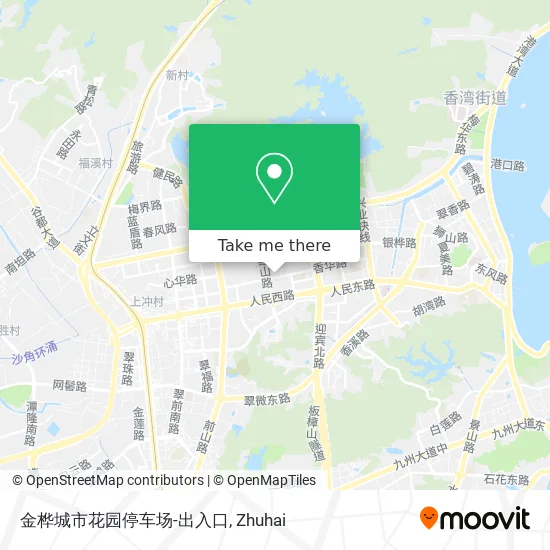 金桦城市花园停车场-出入口 map
