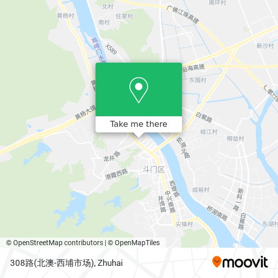 308路(北澳-西埔市场) map