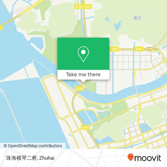 珠海横琴二桥 map