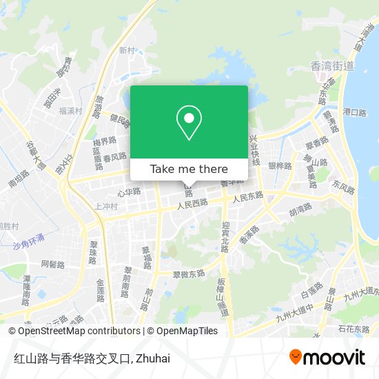 红山路与香华路交叉口 map