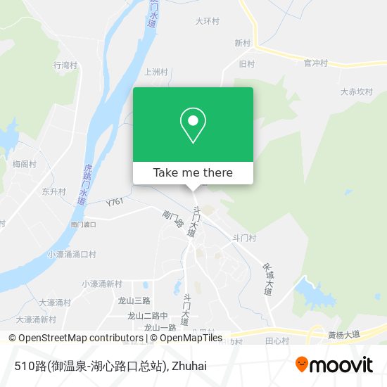 510路(御温泉-湖心路口总站) map