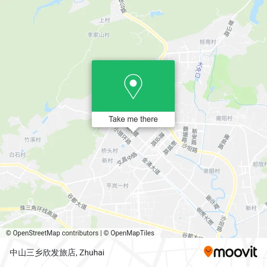 中山三乡欣发旅店 map