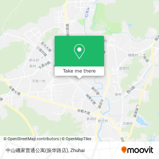 中山磯家普通公寓(振华路店) map