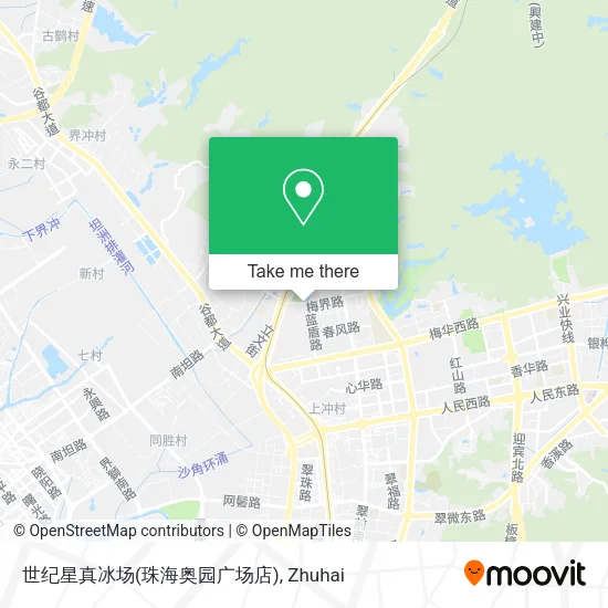 世纪星真冰场(珠海奥园广场店) map