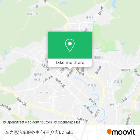 车之恋汽车服务中心(三乡店) map