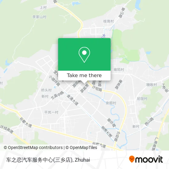 车之恋汽车服务中心(三乡店) map