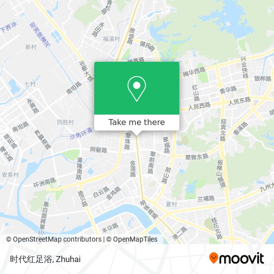 时代红足浴 map