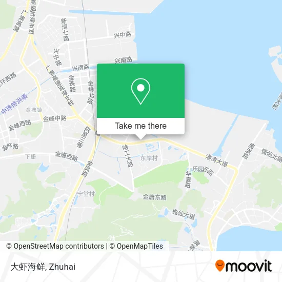 大虾海鲜 map