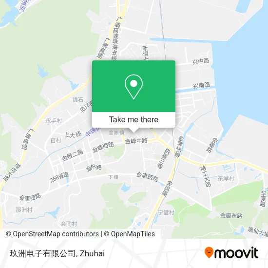 玖洲电子有限公司 map