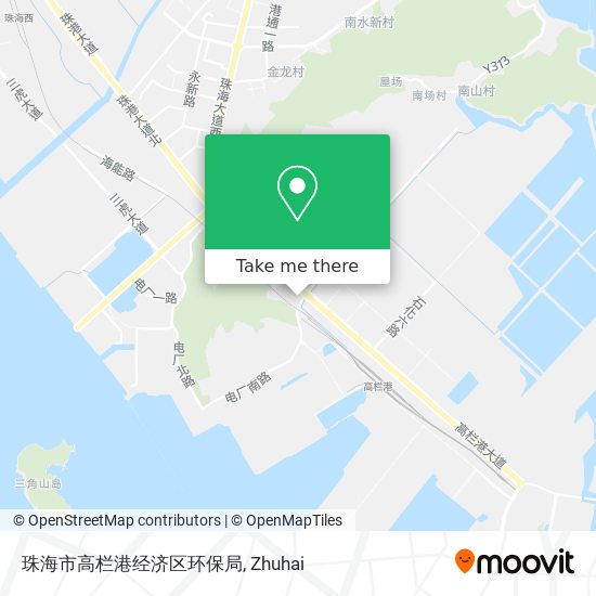 珠海市高栏港经济区环保局 map