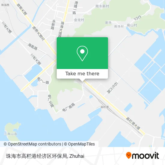 珠海市高栏港经济区环保局 map