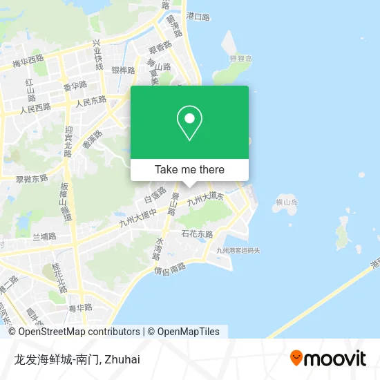 龙发海鲜城-南门 map