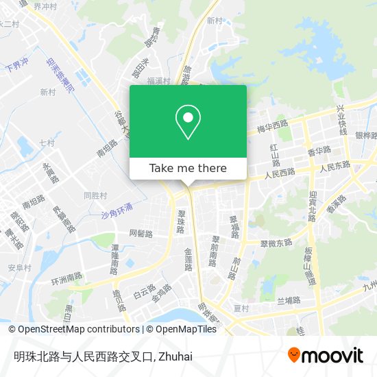 明珠北路与人民西路交叉口 map
