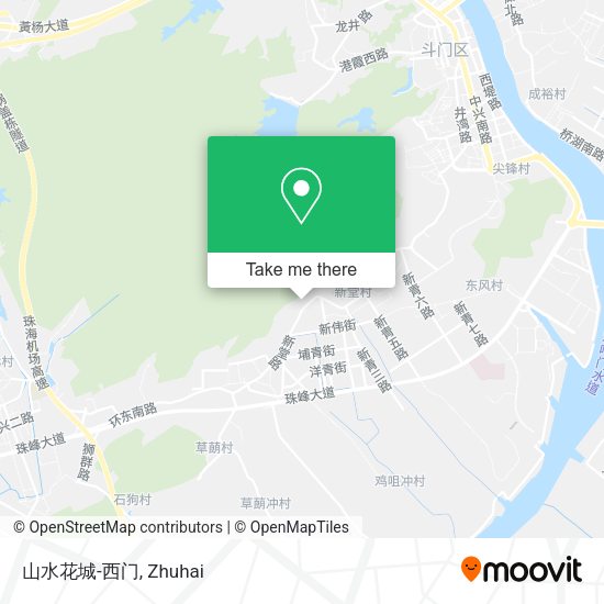 山水花城-西门 map