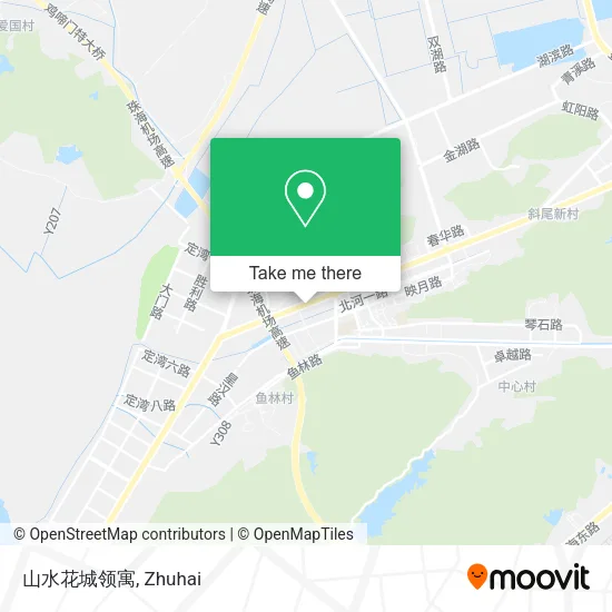 山水花城领寓 map